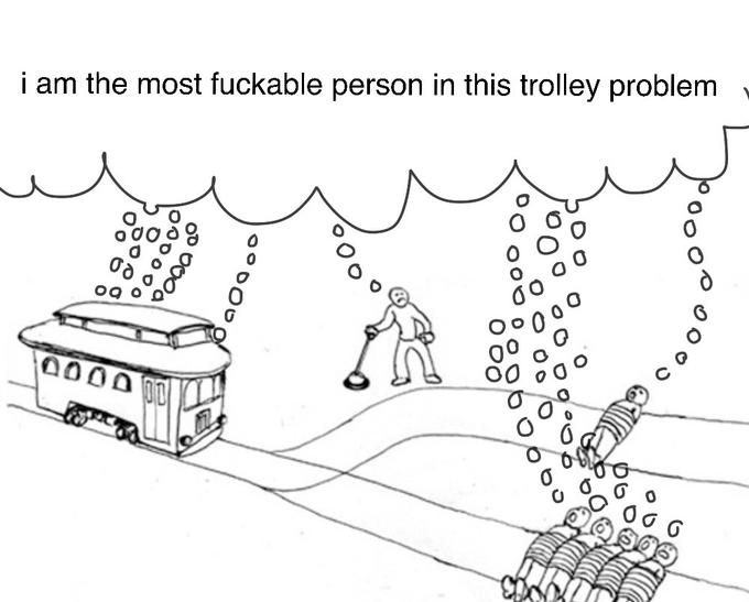 still my favourite version of the trolley problem