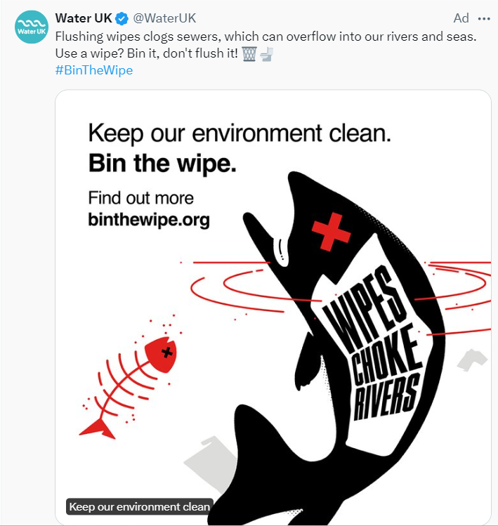 This kind of ad is enervating. River pollution blighting our country? It's your fault, dear customer, your fault. The kind of corporate deflection typical to environment issues from plastic bottle pollution (consumers must recycle more) to climate change (if only you'd fly less).