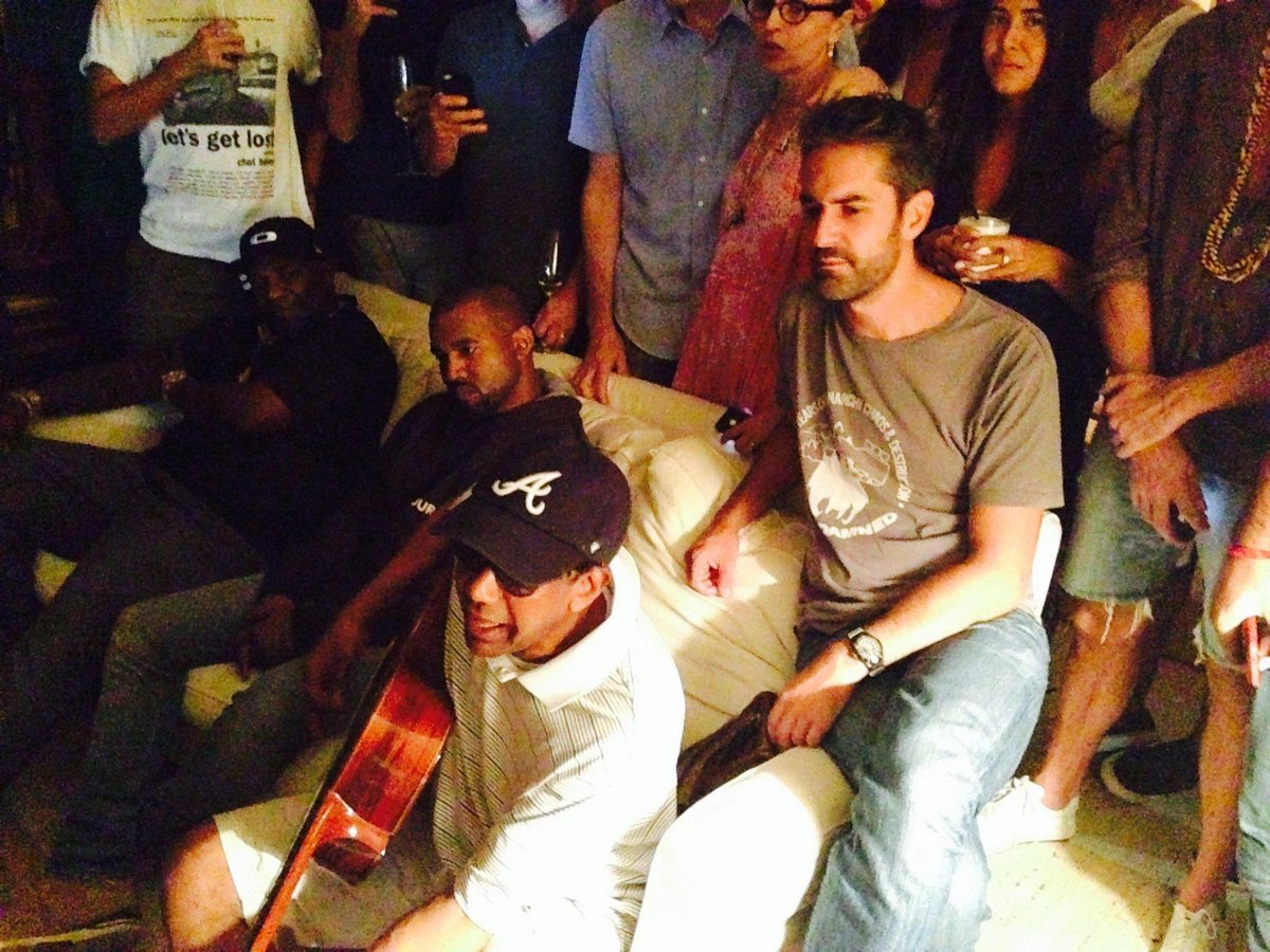 Jorge Ben Jor, Kanye West e Mr. Catra na casa do Caetano Veloso em (2014)