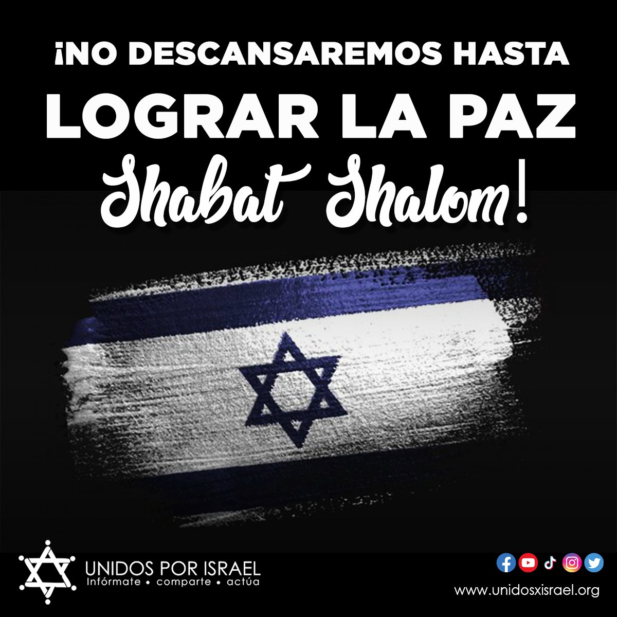 Que reine la #paz en #Israel y en el #Mundo entero! #felizfindesemana #shabatshalo y Sigamos #unidosxisrael
