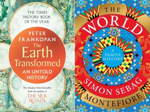 Can’t decide which is best #EarthTransformed by @peterfrankopan or #TheWorldaFamilyHistory by @simonmontefiore. A question of nature or nurture, events or people, fate or design? On size : cost, it has to be the latter, twice the length & weight! But both are excellent!