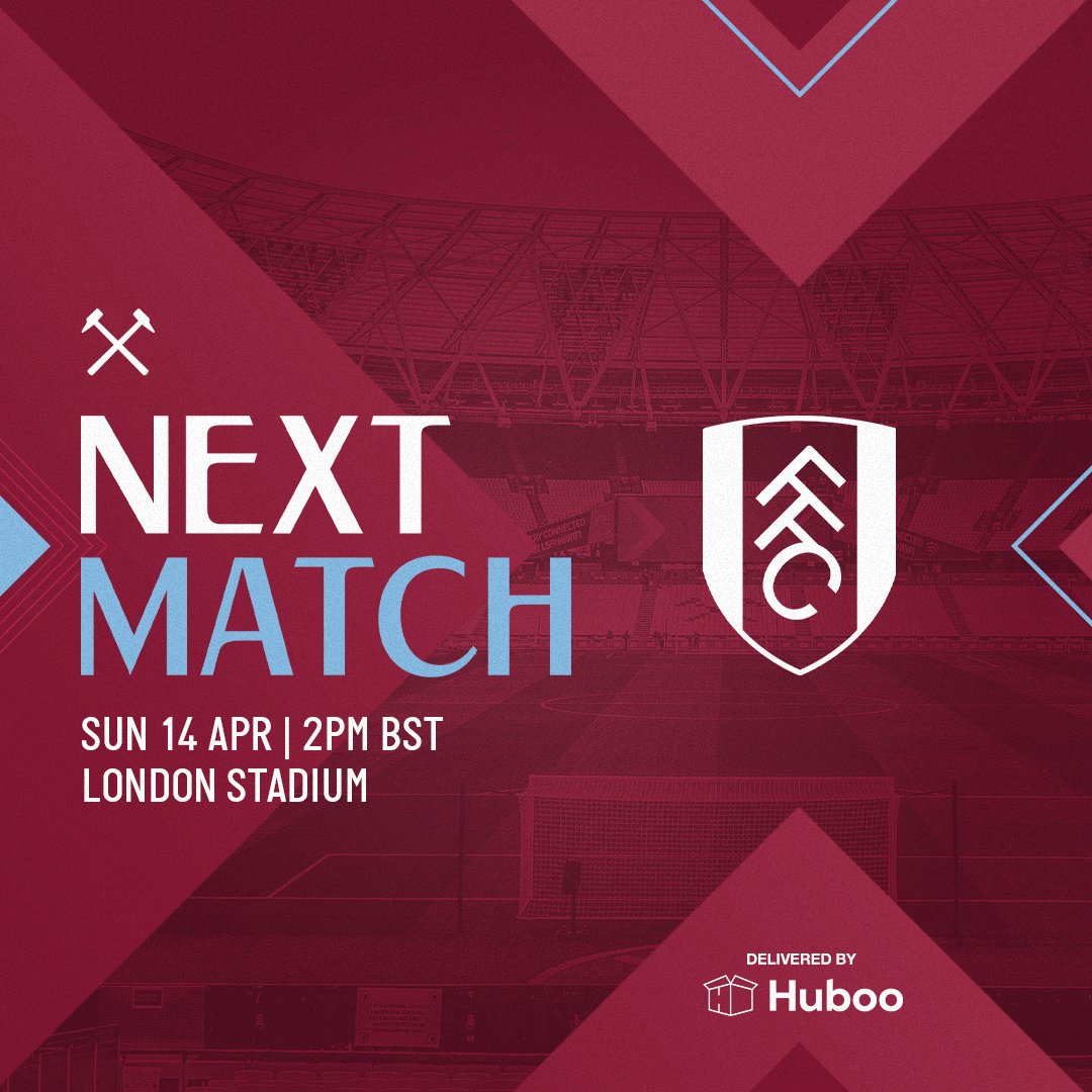 Sights set on Sunday for a derby at London Stadium 👊 #WHUFC | @HubooFulfilment