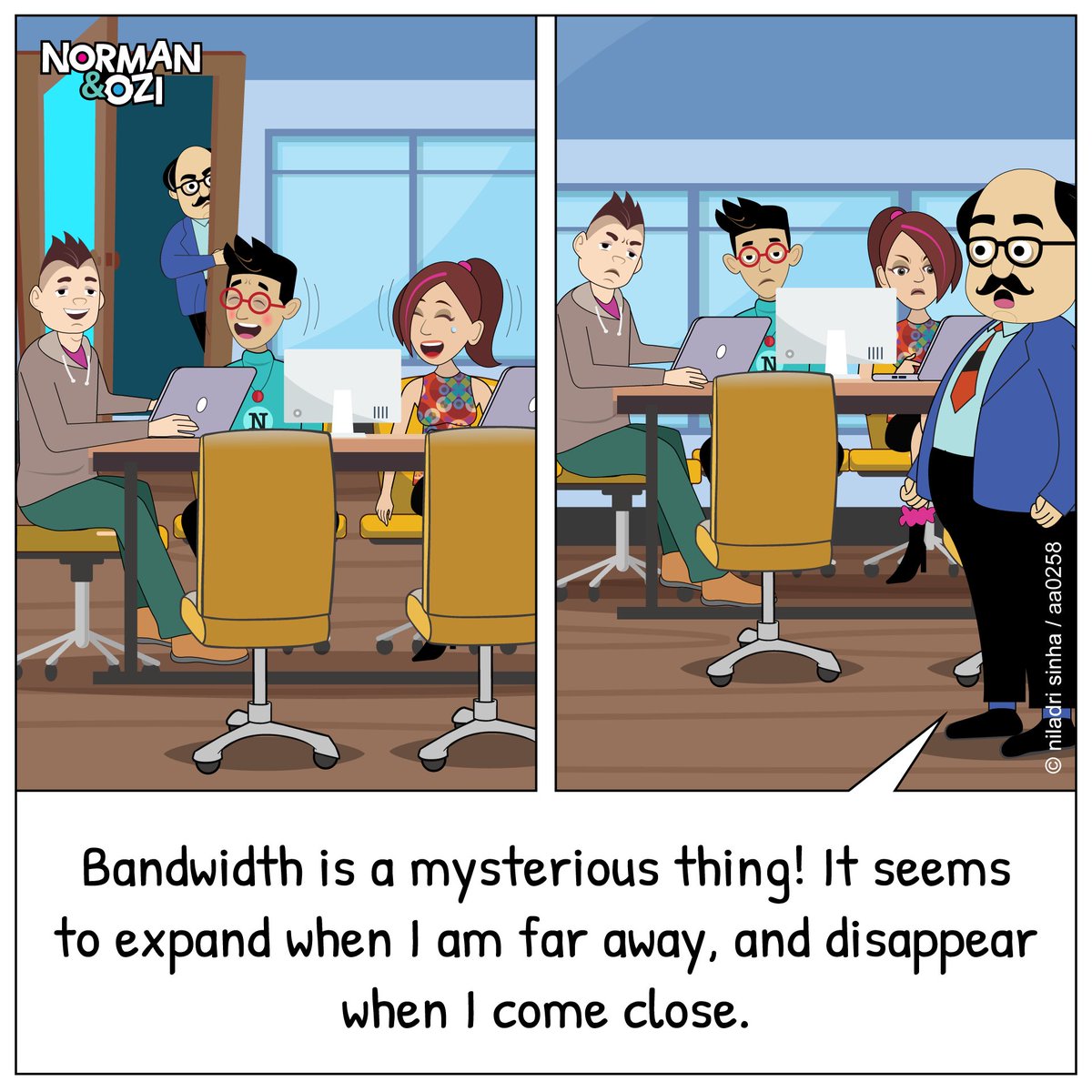 #bandwidth #officework #team #boss #officehumor #theofficememes #corporatehumor #comics #coworkers #coworking #normancomics #comics #IPL2024 #IPL #IPL24