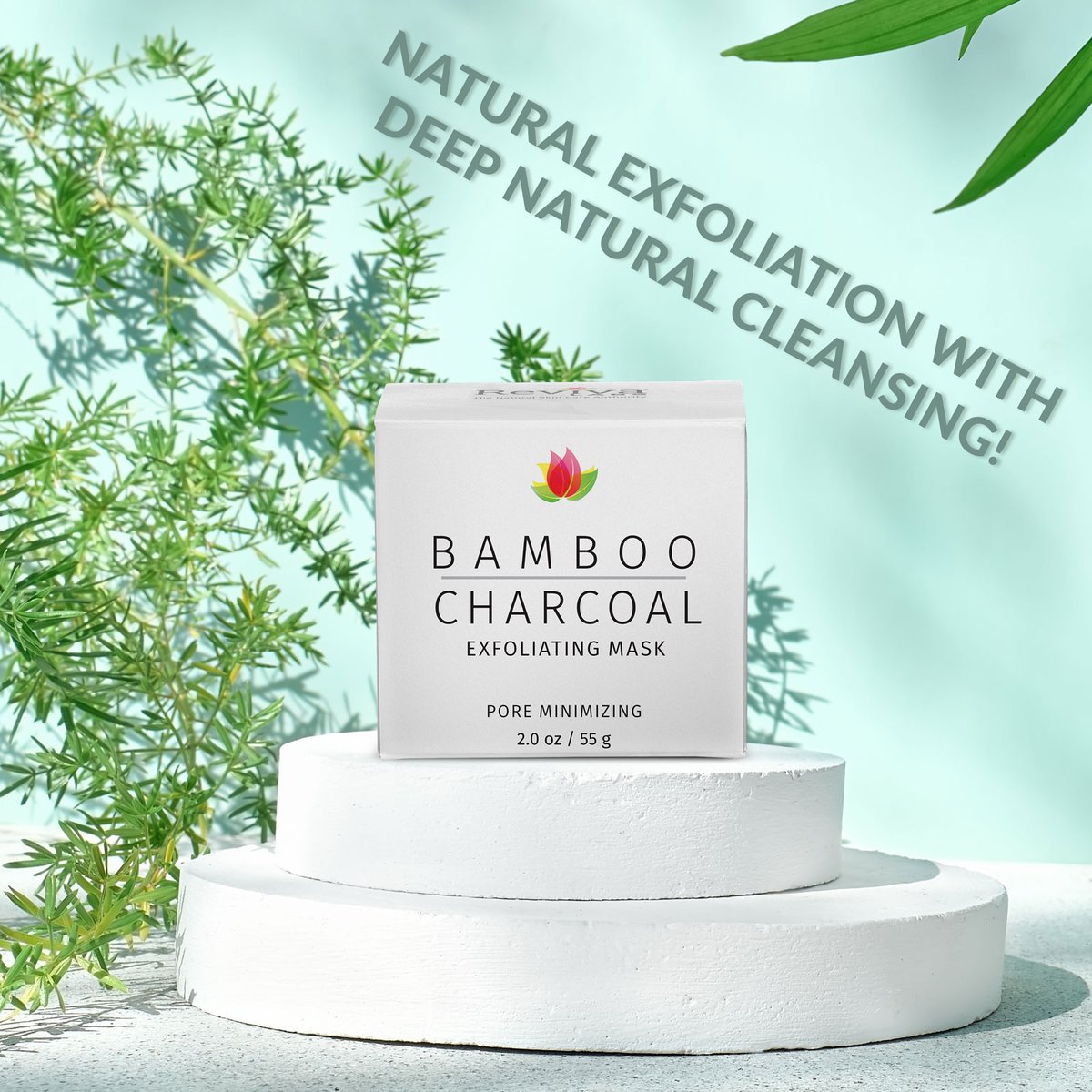 RealRevivaLabs's tweet image. Exfoliate your skin with our Bamboo Charcoal Exfoliating Mask that will leave your face feeling and looking refreshed! #bamboocharcoal #FaceMask #kaolinclay #bentoniteclay #teatreeoil