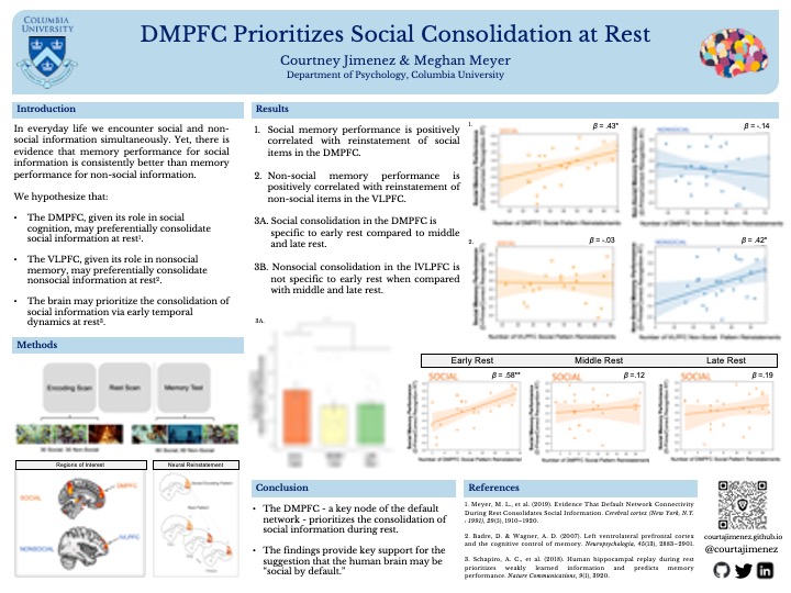 Attending #SANS2024? Come check out my work with @meghanlmeyer on social consolidation in the DMPFC during Blitz Topics 4 and Poster Session 3 (P3-F-61) this Saturday, 4/13.