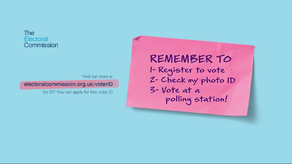 The deadline to register to vote in the 2 May local elections is midnight 16 April! Don’t delay! Register here: gov.uk/register-to-vo… You must have valid photo ID or a VAC electoralcommission.org.uk/voting-and-ele… #RegisterToVote #NoVoteNoVoice