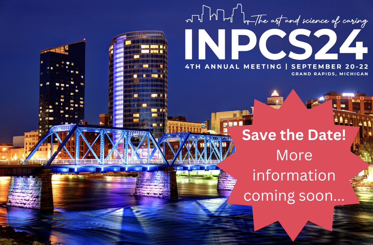 Join us for INPCS24: The Art and Science of Caring! Get ready for an unforgettable experience at the highly anticipated INPCS 2024 Annual Meeting, taking place on September 20-22, 2024 at the Prince Conference Center on the campus of Calvin University in Grand Rapids, Michigan.