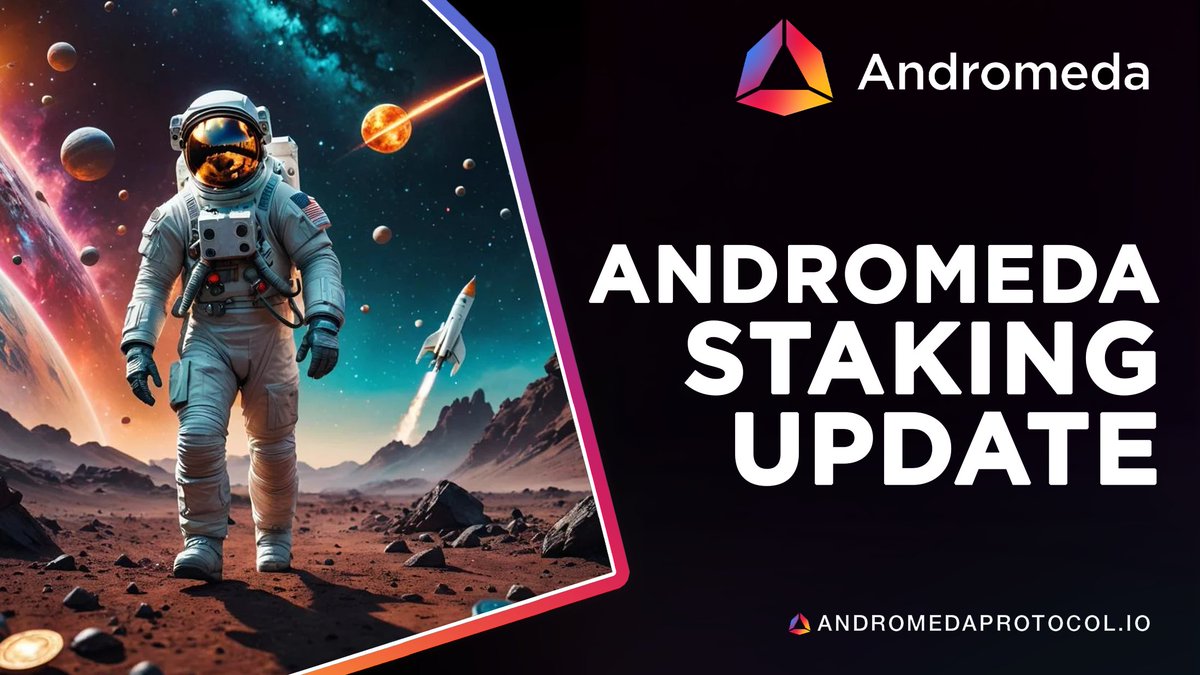 🚀We are excited to share more details on our staking module! This module aims to provide the community with governance over maintaining a competitive and effective Annual Percentage Rate (APR) on staked tokens. It's part of Andromeda's ongoing commitment to enhance value and…