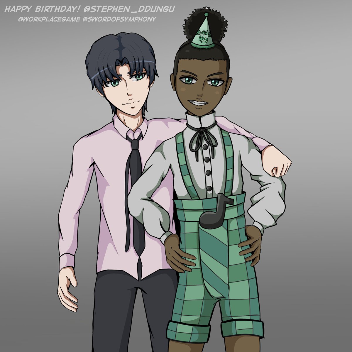 workplacegame's tweet image. My friend who not only helped me start learning 3D animation but also still consistently gives me motivation to push forward with my creativity! Your guidance means the world to me.
Happy birthday @Stephen_Ddungu