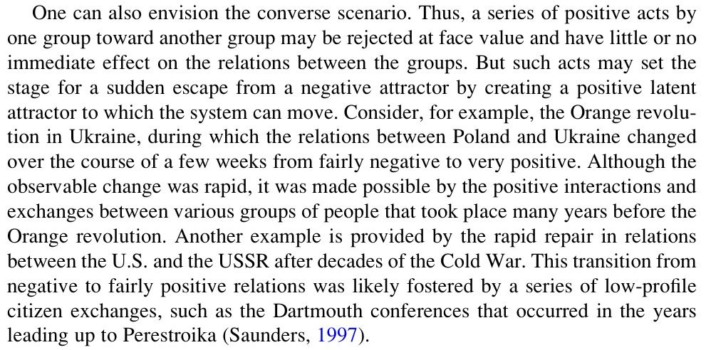 #psychology #socialpsychology #Science #complexsystems  #dynamicsystems #complexityscience #History #Historia  Nice examples of how a dynamic social psychology , based on a complexity science, has a potential to influence change in and improvement of methods in other disciplines