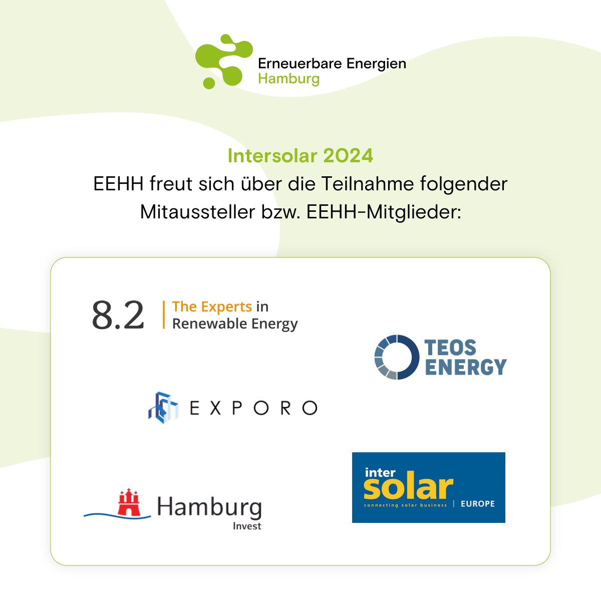 EEHH erstmals auf der @Intersolar 2024 in München:
#erneuerbare #pv #Energiewende