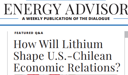 You can read my opinion on the lithium industry in #Chile, its geopolitical significance & some hurdles that Boric´s administration may face at the #EnergyAdvisor of the @The_Dialogue thedialogue.org/wp-content/upl…