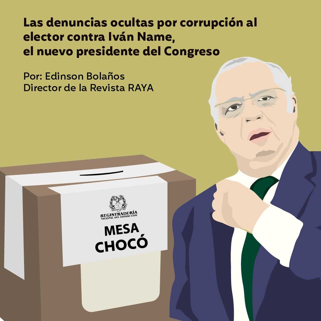 🧵En Revista RAYA, tres investigaciones relacionadas con el presidente del Senado, Iván Name:
▶️Las denuncias ocultas por compra de votos contra Iván Name, el nuevo presidente del Congreso
▶️Los intentos de asesinato en la cárcel al paramilitar testigo estrella contra los Name…