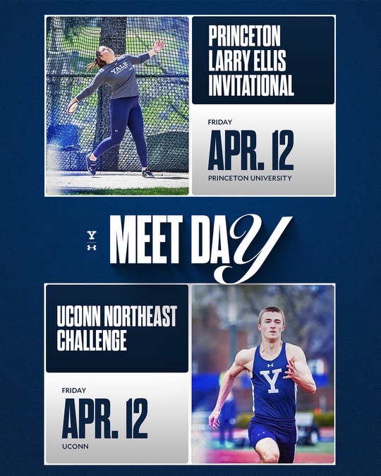 MEETDAY! Live Results at Princeton ➡ tinyurl.com/bdb7s2ka Live Results at UConn ➡ tinyurl.com/bdhww26e #ThisIsYale