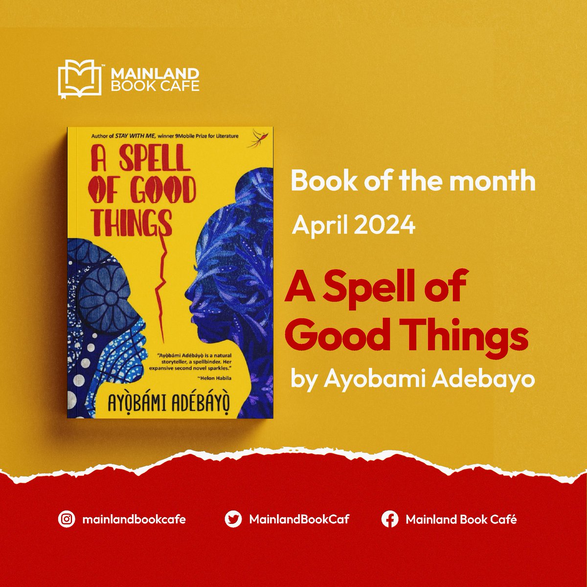 Book of the month

*A Spell of Good Things*

by Ayobami Adebayọ