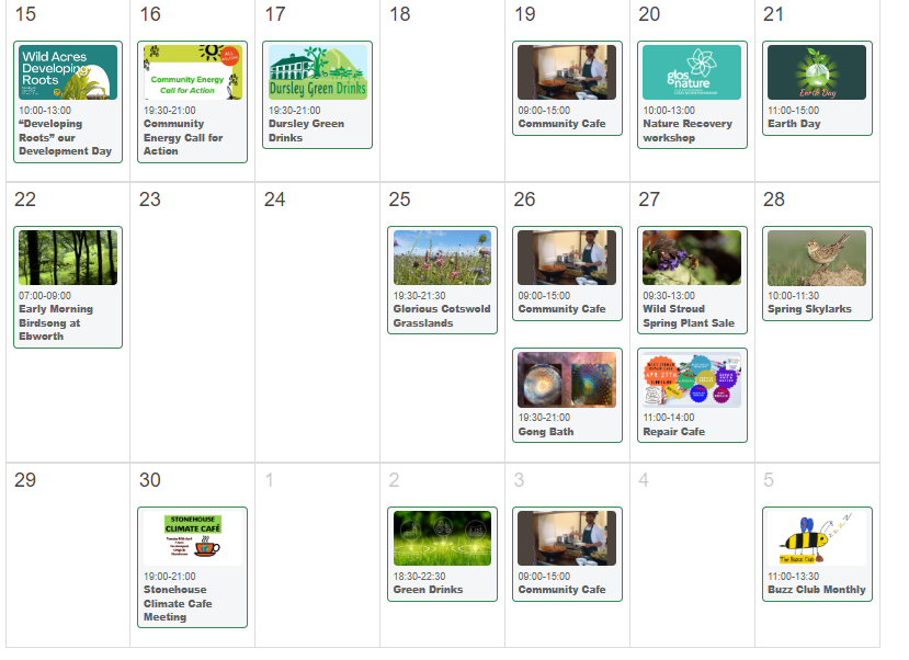 Planning your next few weeks' free time? Wouldn't it be really handy to have all of Stroud's eco events in one place... a bit like @GoodOnPaper_ but exclusively for green stuff? Well, now that place exists: greenseen.info. It's a one-stop-shop for environmental events!