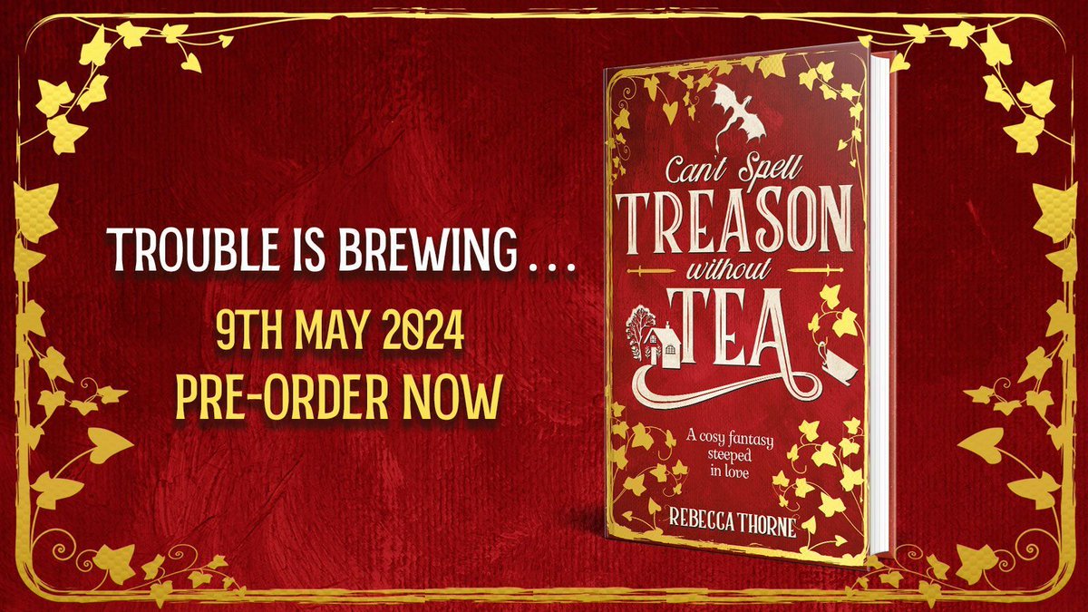 Are you as excited about Can't Spell Treason Without Tea by Rebecca Thorne as we are? 🫖 If so, you can sneakily read 👀 Chapter One already @SciFiNow: buff.ly/3VOkuPS