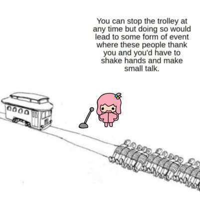 A real trolley problem.