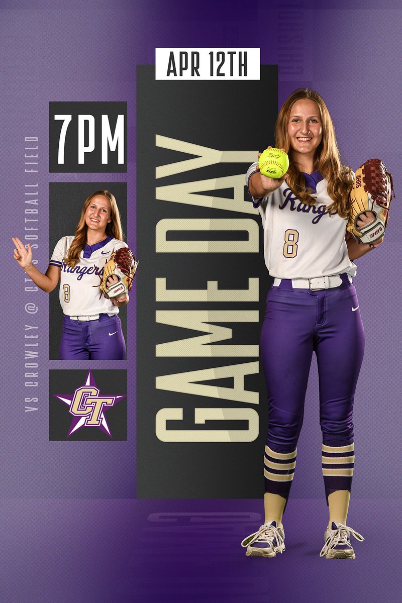 Come on out Ranger fans!!! It's GAME DAY! @CTHSSoftball vs Crowley 7 pm at @ChisholmTrailHS Let's GO Rangers! 🥎 Tickets: chisholmtrailathletics.com