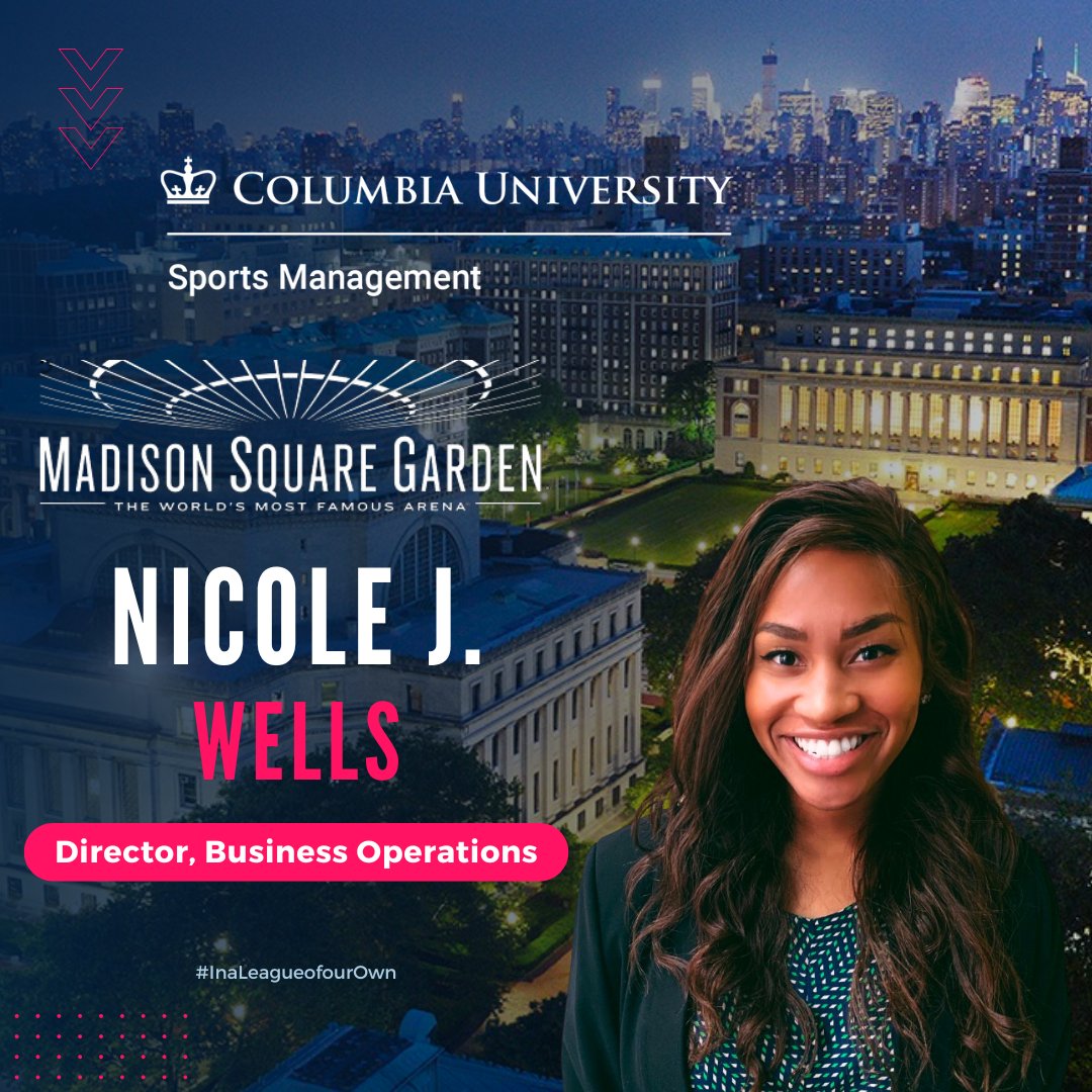 Alumni Highlight Nicole J. Wells, SPS ‘18, recently started a new position as Director of Business Operations at MSG. In this role, she oversees operational functions like strategic planning, business development, and customer experience to ensure effective core operations.