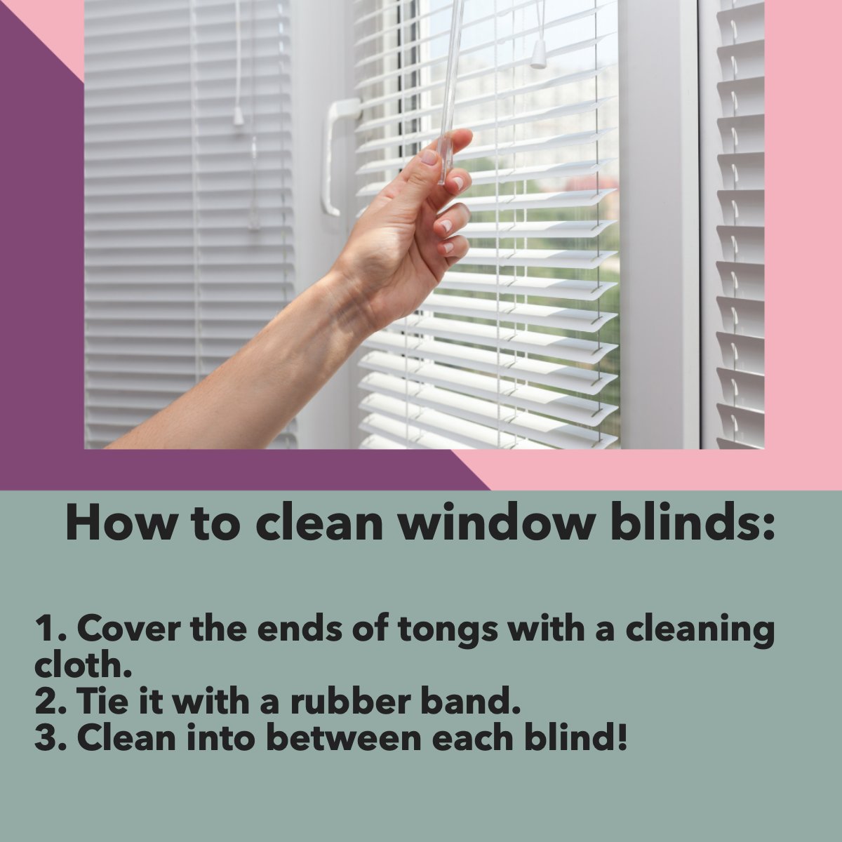 Find 3 click and easy tips to clean your window blinds! ✨ #cleaning #windowblinds #deepcleaning
