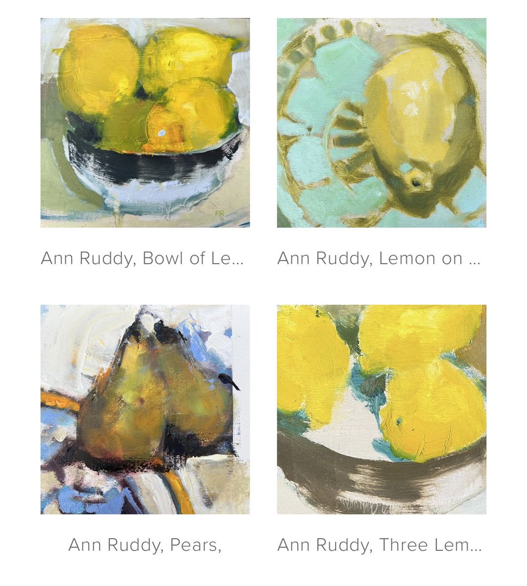 'I have some still lifes showing at 'Anew ' mixed exhibition at Aberfeldy Watermill Gallery showing until June #anew #exhibition #aberfeldywatermill #gallery #mixedexhibition #stilllifepainting #lemon #pear