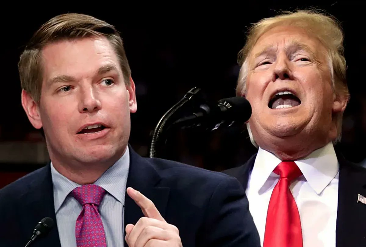 IS IT FAIR TO CALL TRUMP A TERRORIST? While appearing on tv last night Rep Eric Swalwell said the following about Mike Johnson's trip to Florida today: “Standing with Trump when it comes to national security means standing with terrorists.” Your thoughts?