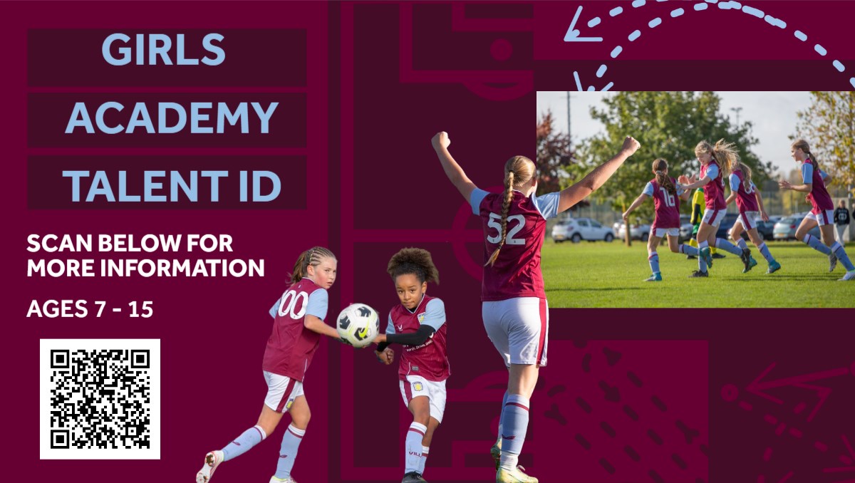 Scan the QR code below for more information on our next Girls Academy Talent ID event! ⬇️