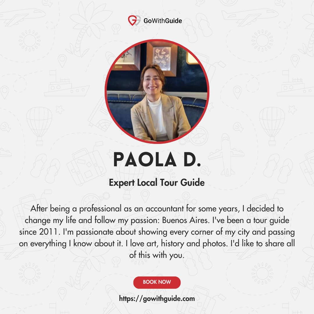 GoWithGuide's tweet image. Where in the world is #gowithguide today? We’re in #buenosaires, enjoying #argentinian culture with traveler Paul F. who described his guided tour with Paola D. as “One of the Best”, Photo Credits: Paul F. (traveler) &amp;amp; Paola D. (tour guide) gowithguide.com/argentina/tour…