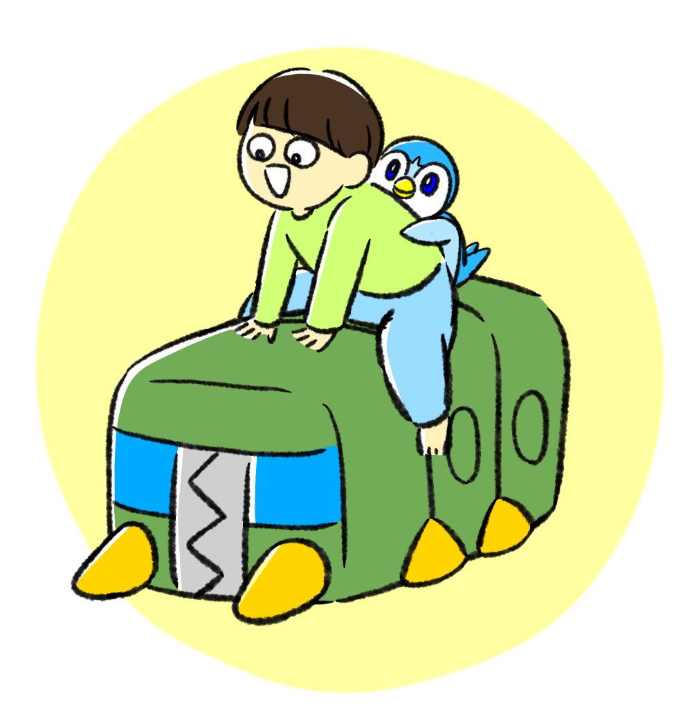 ポケモン「息子、たまたまゲーム内で見たデンヂムシを電車のポケモンだと思って気に入っている…」|まる★書籍発売！のイラスト