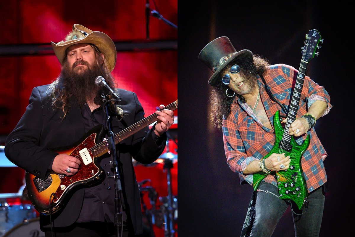 Slash Had to Cold Call Chris Stapleton to Sing on His Blues Album The country star lends his voice to a cover of Fleetwood Mac's 'Oh Well' on the Guns N' Roses guitarist's new blues project. Read: rollingstone.com/music/music-co…