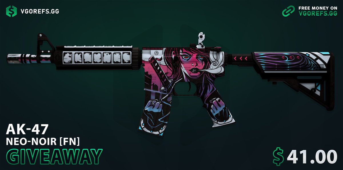 $41.00 GIVEAWAY! 🎉 M4A4 | Neo-Noir [FN] To enter: ✅ Follow us & @CasinoCurd ✅ Retweet + Like ✅ Watch this video: youtu.be/QhvUXLkP9og (show proofs) Winner in 48 hours, Best of luck! 🤞