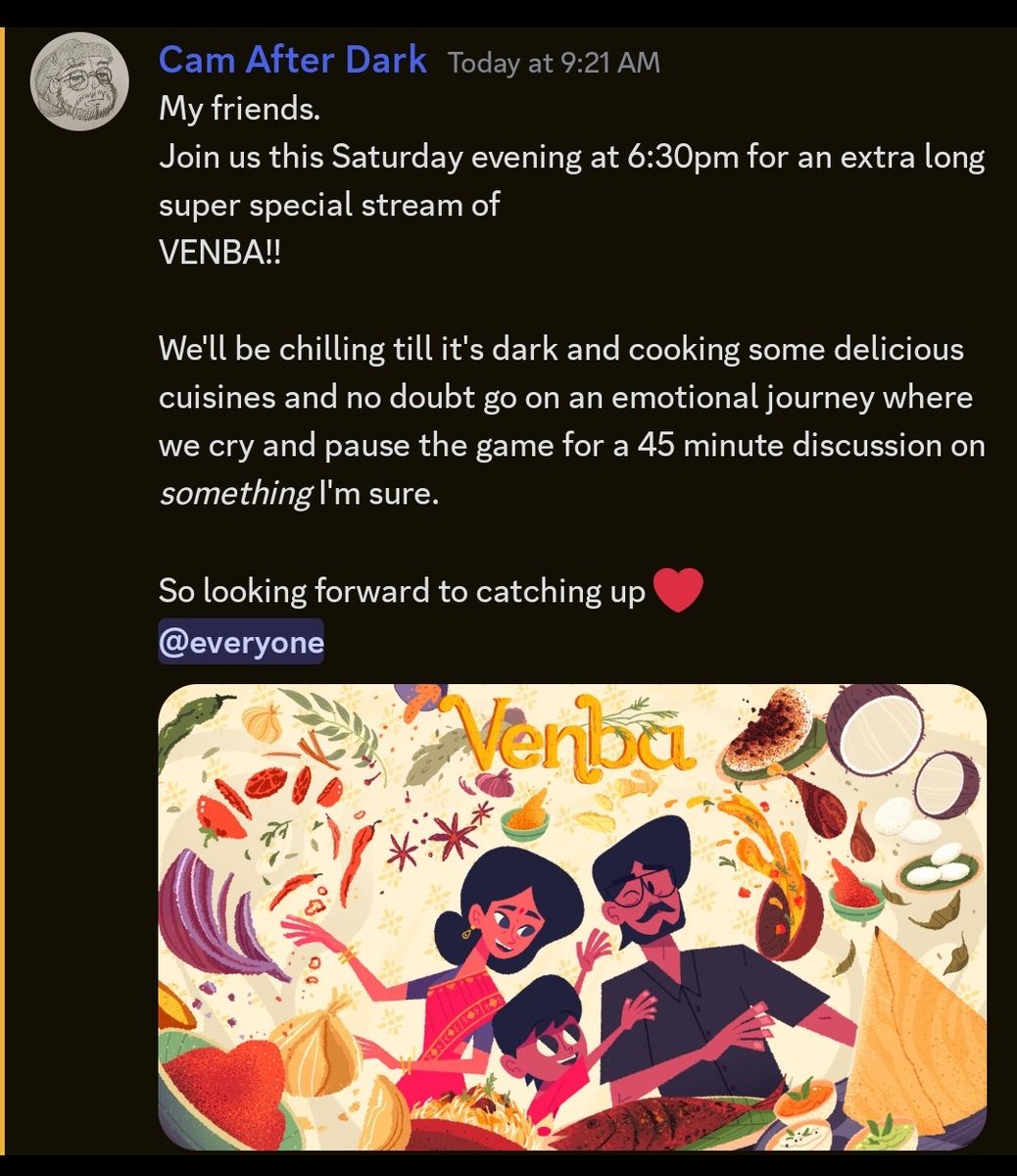 ChillSpotShow's tweet photo. Hey folks! 
We're back!! 
Join us on Saturday evening for VENBA!!! https://t.co/sP6Bf02dCL