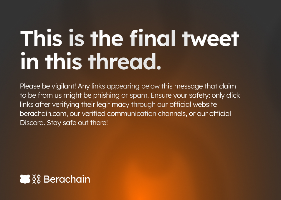 Berachain Foundation 🐻⛓ (@berachain) on Twitter photo 