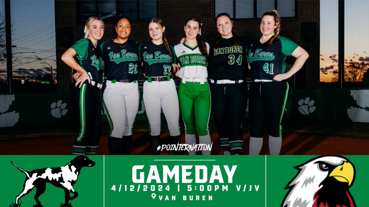 GAMEDAY! @pointersoftball host @ViloniaSB for a non-con 5A match-up, 5:00! Tickets are $5 cash only at the entrance to the field! Livestream at vanburenathletics.com/broadcasts