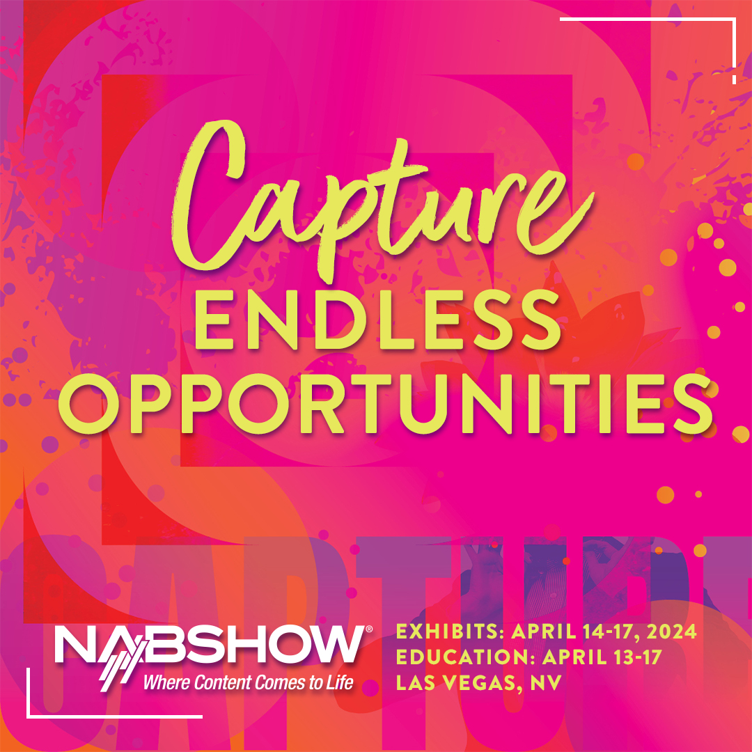 Ignite your creativity and elevate your skills at @NABShow NAB Show, happening April 13-17, 2024, in Las Vegas! Dive into the latest trends, innovations, and breakthroughs that shape the content economy. #NABShow Secure your spot today! #Sponsored registration.experientevent.com/ShowNAB241/Flo…