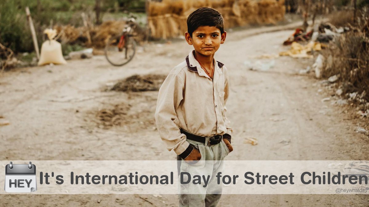 It's International Day for Street Children! 
#InternationalDayForStreetChildrenDay #StreetChildrenDay #InternationalStreetChildrenDay