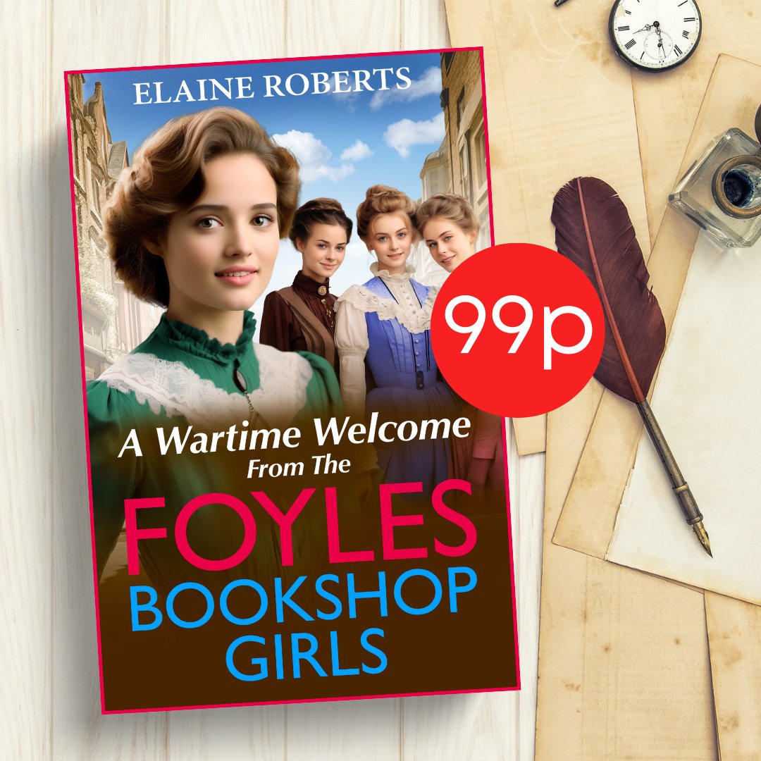 ⭐ 99p DEAL ⭐ For the girls of London's Foyles bookshop, where there is friendship, there is hope... #AWartimeWelcomeFromTheFoylesBookshopGirls from @RobertsElaine11 is 99p today!🎉 📕Get your copy here: mybook.to/bookshopgirlss…