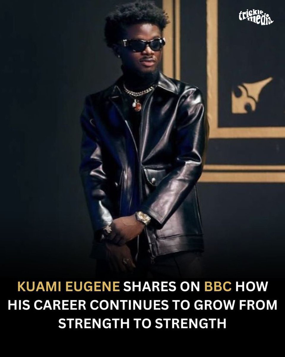 I'm reminded of every milestone. It's a testament to resilience, passion, and the unwavering support of my fans. My career continues to evolve, fueled by love for music and the drive to inspire. @kuamieugene #tricklemedia #kuamieeugene #bbcinterview #musicjourney #gratitude