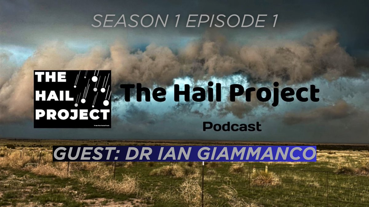 Talking HAIL with @igiammanco33 as we officially kick off the Hail Project in an effort to bring more attention to a severe weather impact that caused at least $60 BILLION in damage in 2023 alone! Enjoy! The Hail Project Podcast: Season 1, Episode 1: Dr. Ian Giammanco…