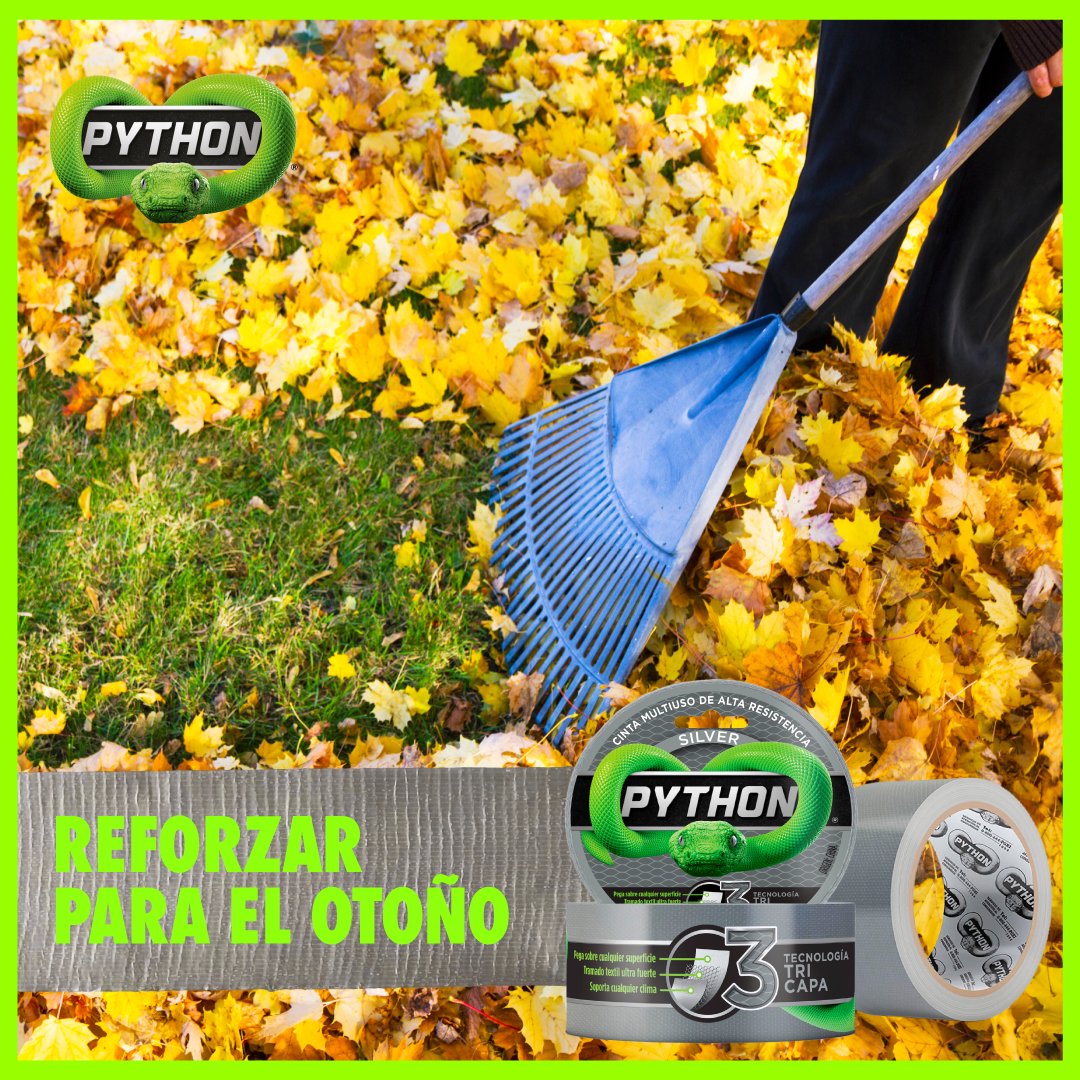 cintaspythonar's tweet image. Con Python, reforzá tu rastrillo que se viene temporada de hojas sueltas! 🍂🍁
#SumateALaResistencia