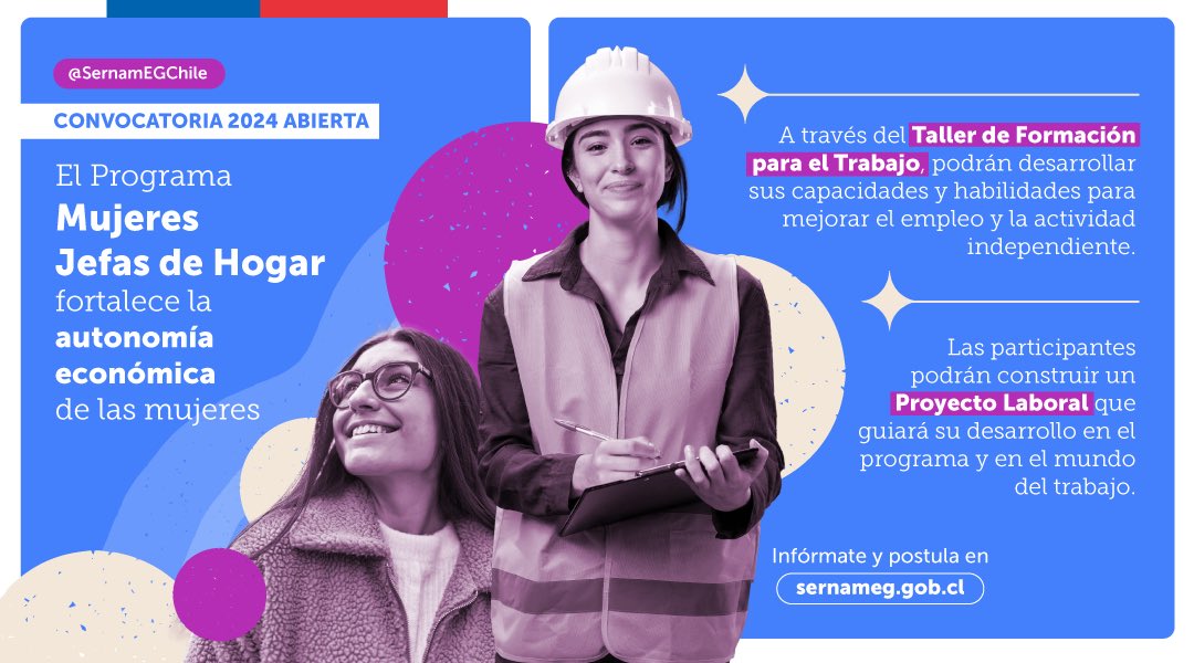 🟣 ÚLTIMO DÍA‼️ 👉 Si eres de la comuna de #Aysén hoy es el último día que puedes postular al Programa Mujeres Jefas de Hogar 🫨 🏃‍♀️Para inscribirte solo debes acercarte a la @MuniAysen 🏢