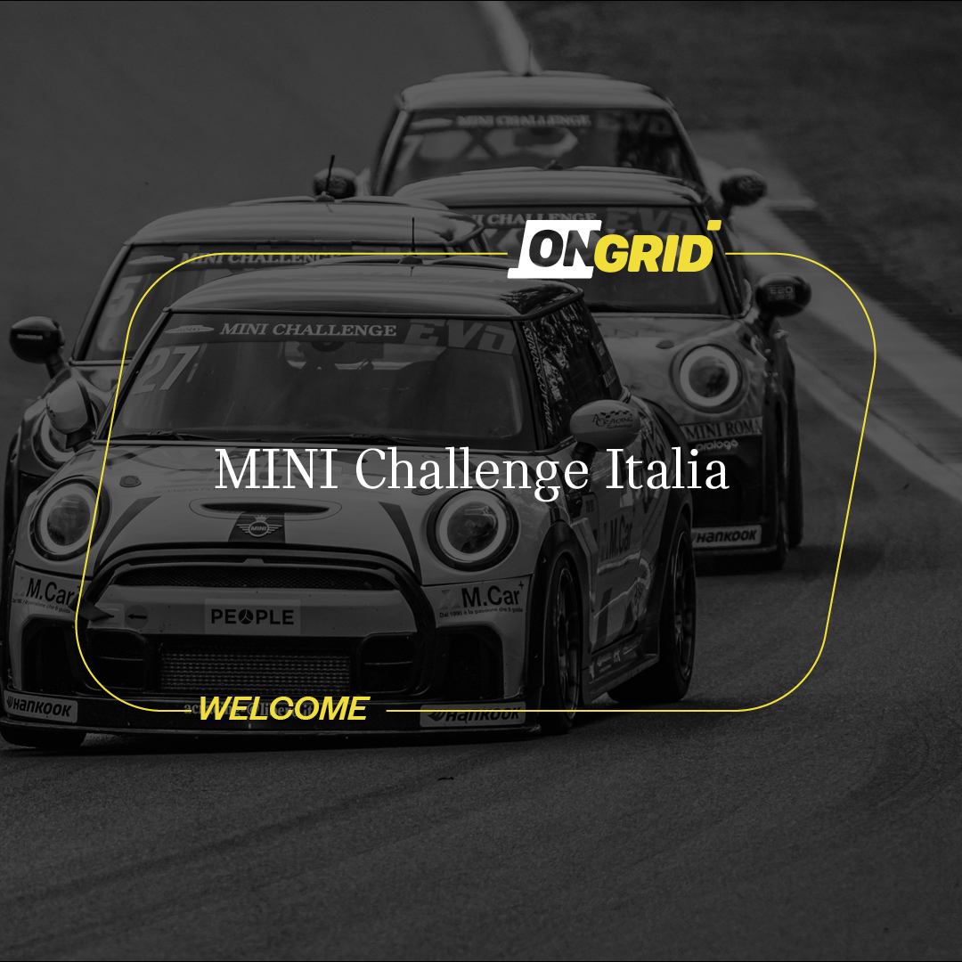 Welcome aboard, MINI Challenge Italia!

Celebrating its 13th thrilling season with MINI Challenge organised by Promodrive, we're excited for every turn and straight. Gear up for a season defined by tradition and adrenaline, powered by onGRID.

#Promodrive #MINIEvo #MINIAcademy