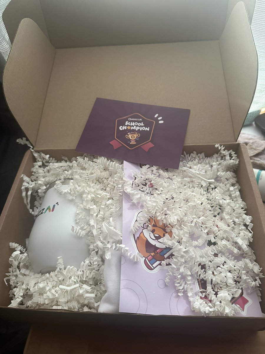 Thanks for the swag <a href="/quizizz/">Quizizz (now Wayground)</a> 😍 #quizizzchampion