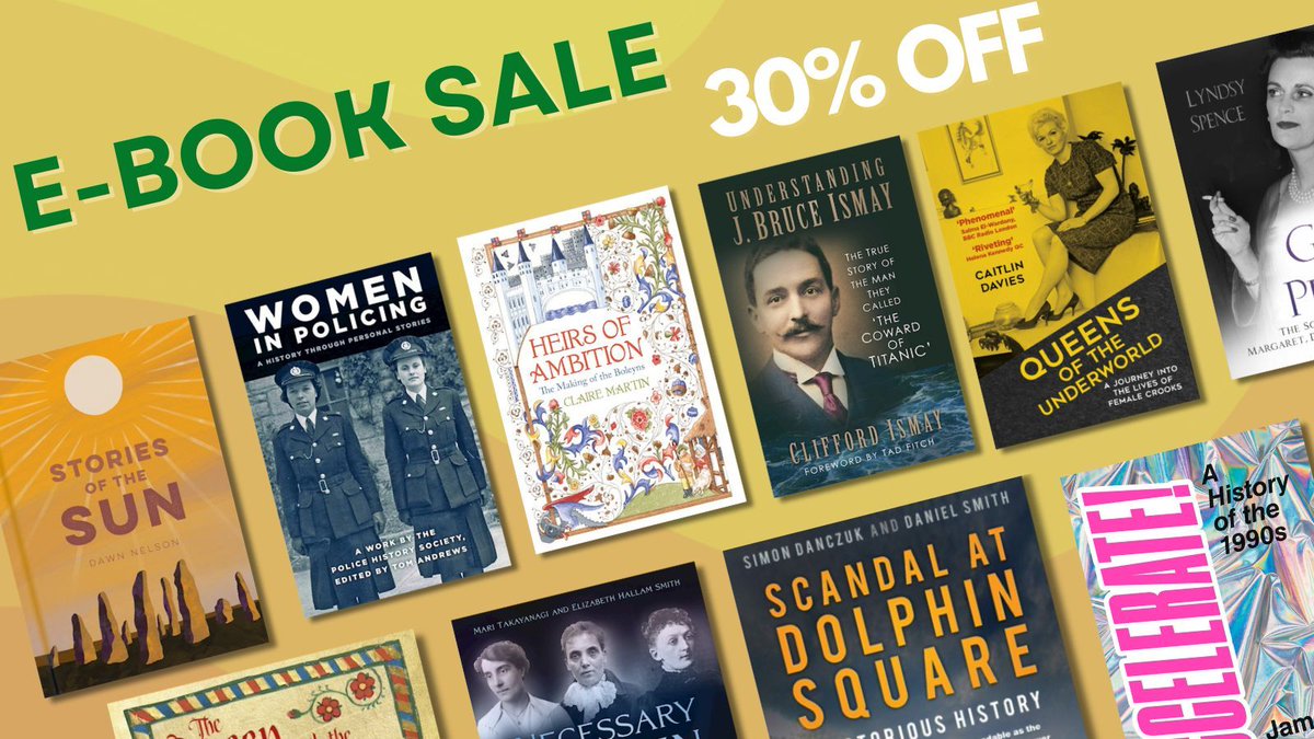 Have you checked out our e-book sale yet? Enter code THPEBOOK30 at checkout to get 30% off any of these fantastic e-books. Offer ends on Thursday 18 April. (🛍️ buff.ly/3vOkftx ) @glassboxx #ebooks #ebooksale