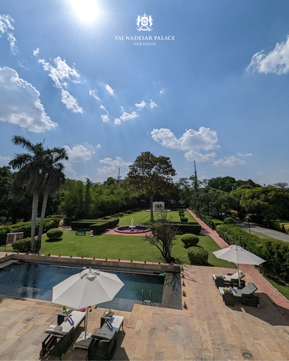 Embracing the serene afternoon vibes at Taj Nadesar Palace, amidst the spiritual aura of Varanasi, the Holy City. #TranquilRetreat #SpiritualJourney #Taj #Tajness #TajHotels #Varanasi #TajNadesarPalace