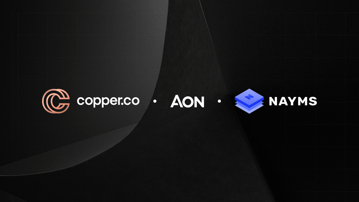 In a recent pilot, @Aon_plc embraced the power of blockchain and smart contract technology to place insurance in a highly innovative and secure way. By partnering with Copper, Aon leveraged our Web3 custodial wallet to sign transactions and transfer funds on @nayms ', a…