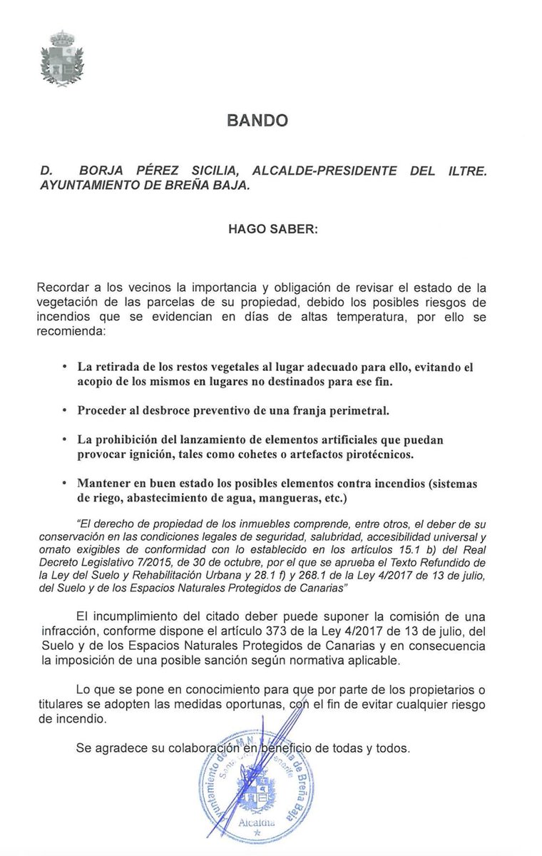 PRECAUCIÓN⚠️AVISO HASTA EL MARTES 16‼️X un entorno de tod@s, para tod@s y x una buena vencidad, solicitamos q extremen precauciones y la máxima colaboración. Un pequeña colaboración de cada vecin@ hace un entorno mejor y si ese esfuerzo es en prevenir cualquier peligro, mejor👏