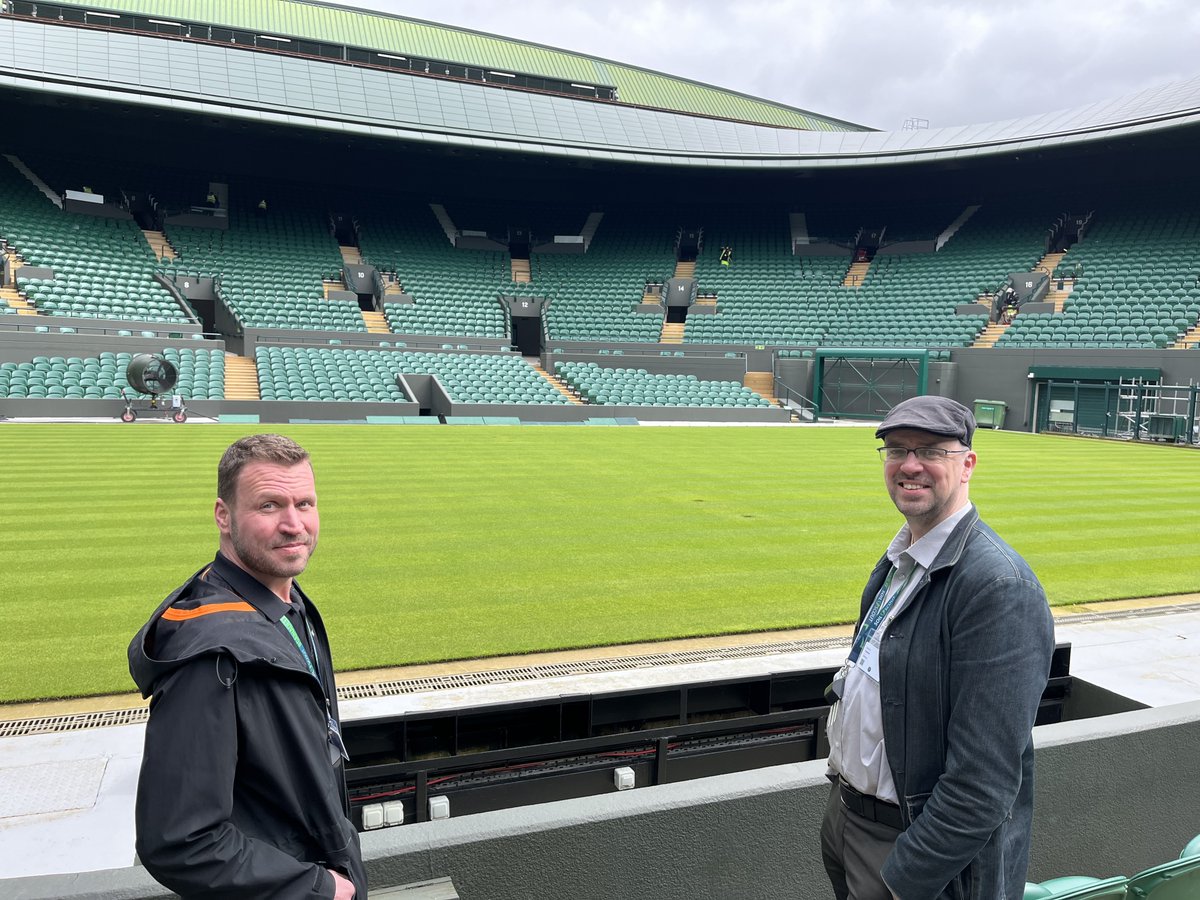 🇬🇧 Day three in the UK, and it was a privilege for the team to visit two legendary sporting locations - Arsenal’s London Colney training facilities, and Centre Court at Wimbledon! soilscout.com #SoilHealth #SoilSensors #SportsTurfMaintenance