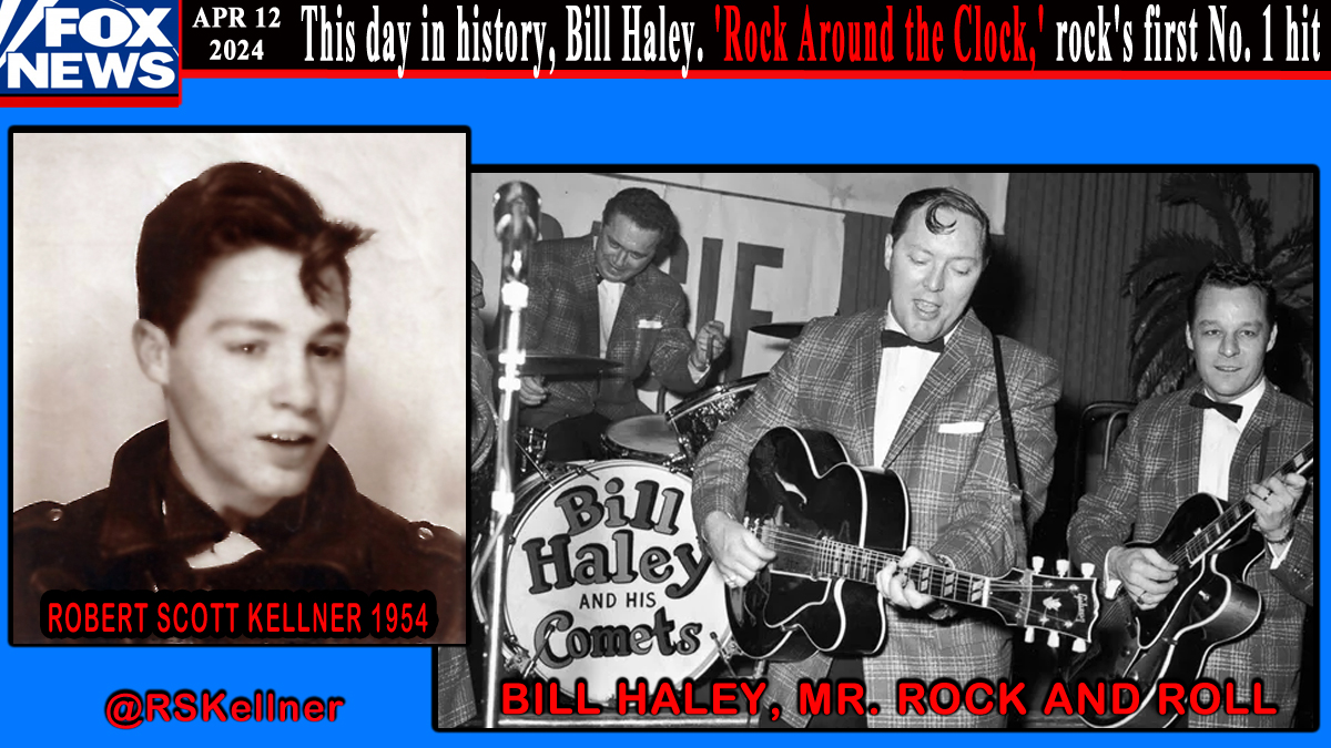 SEVENTY YEARS LATER and I still know EVERY WORD of #BillHaley's song #RockAroundTheClock from April 12, 1954. But I no longer twist a lock of #hair on my forehead or wear a #MarlonBrando black leather jacket from the motorcycle movie #TheWildOne. Anyone else remember this…
